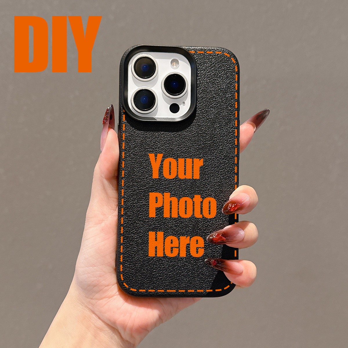 Vivo Y28 - DIY Mode Aangepaste Lichee lederen patroon