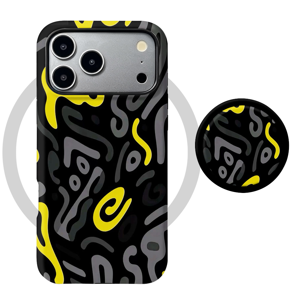 Huawei Nova 12 - Abstracte Graffiti Magnetische Hoes Voor Huawei
