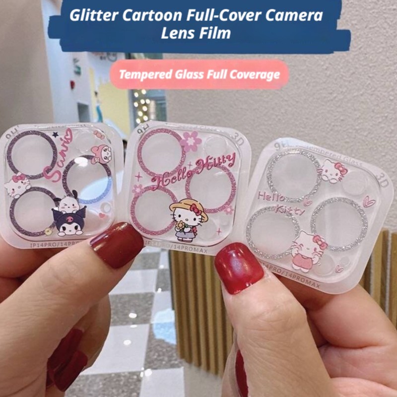 Tempered Glass Screen 9H - Sanrio Hello Kitty Kuromi Glitter Diamant