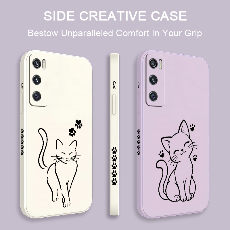 Schattige kattenprint, zwarte  - Vivo V40 recensie en prijs