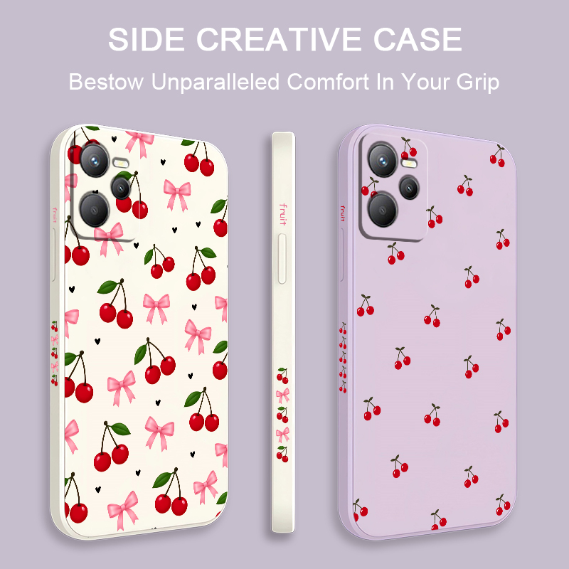 Cherry Print hoesje voor OPPO  - Realme C67 recensie en prijs